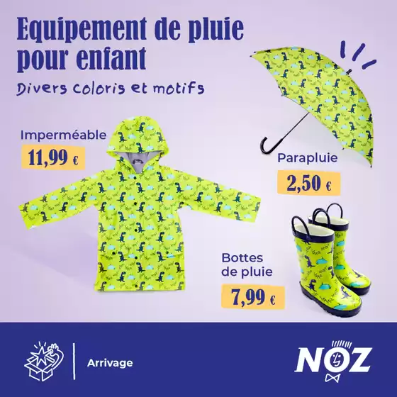 Parapluie 2.50€, Bottes 7.99€