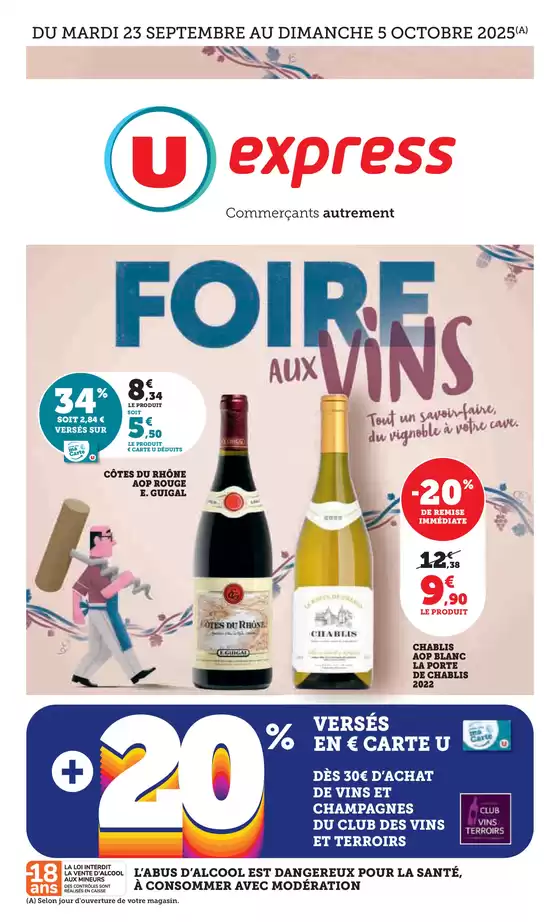 Catalogue U Express à Touques | Foire aux Vins d'Automne | 2025-09-23T00:00:00.000Z - 2025-10-05T00:00:00.000Z