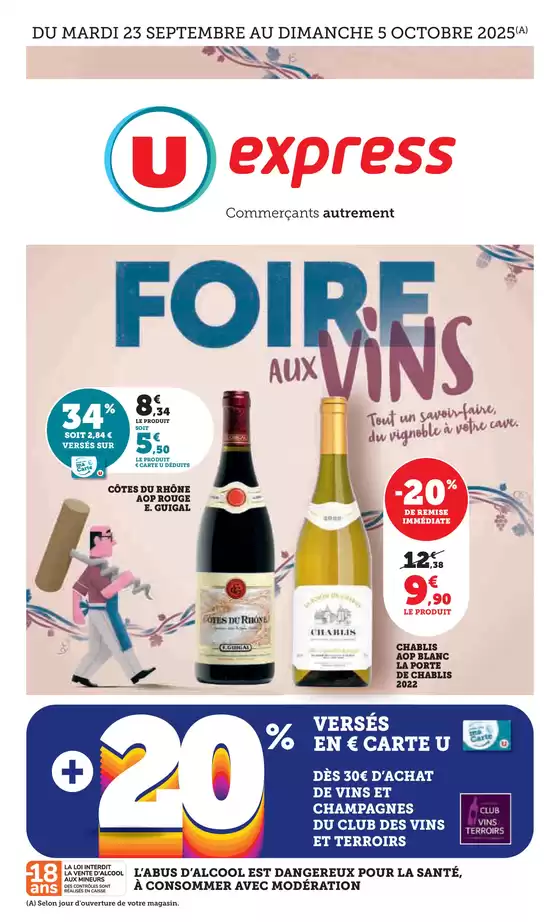 Catalogue U Express | Foire aux Vins d'Automne | 2025-09-23T00:00:00.000Z - 2025-10-05T00:00:00.000Z