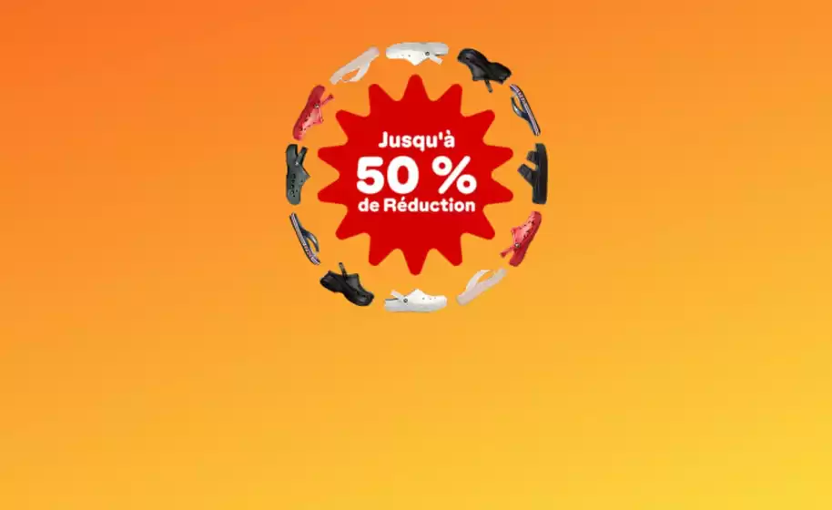 Jusqu'à -50% de réduction
