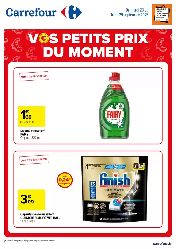 Catalogue Carrefour Contact à Tessy-sur-Vire | VOS PETITS PRIX DU MOMENT | 2025-09-23T00:00:00.000Z - 2025-09-29T00:00:00.000Z