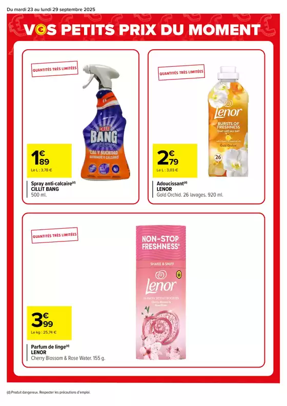 VOS PETITS PRIX DU MOMENT