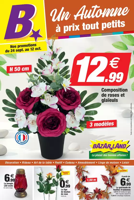 Catalogue Bazarland à Lescar | Un automne à prix tout petits | 2025-09-22T00:00:00.000Z - 2025-10-12T00:00:00.000Z