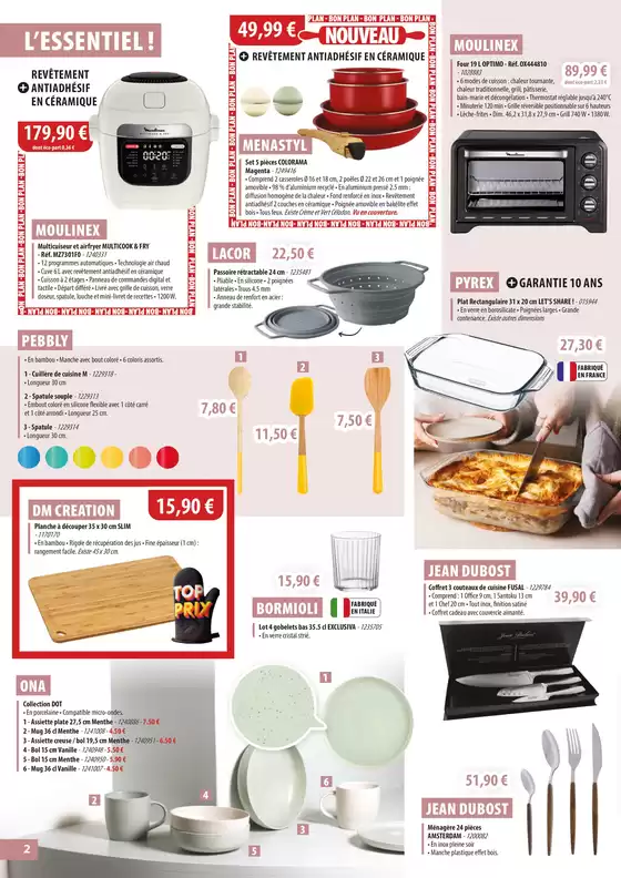 Les essentiels en cuisine 2025