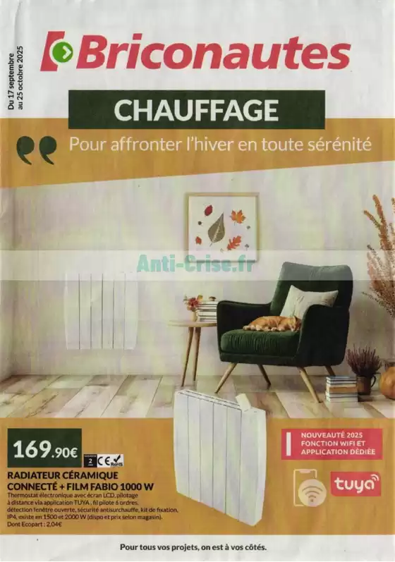 Catalogue Les Briconautes à Puymoyen | CHAUFFAGE Pour affronter l'hiver en toute sérénité | 2025-09-22T00:00:00.000Z - 2025-10-25T00:00:00.000Z