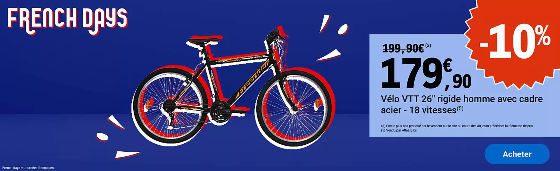 Catalogue E.Leclerc Sports à Bollène | French days | 2025-09-23T00:00:00.000Z - 2025-10-07T00:00:00.000Z