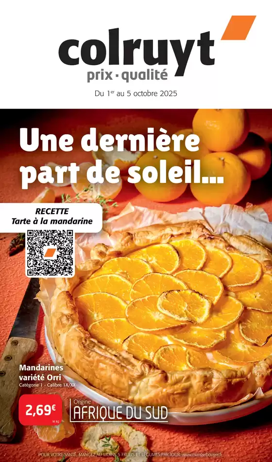 Catalogue Colruyt à Olonne-sur-Mer | Une dernière part de soleil | 2025-10-01T00:00:00.000Z - 2025-10-05T00:00:00.000Z