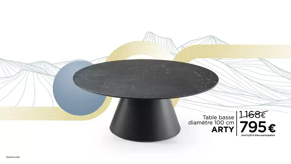 Du 24 septembre au 19 octobre, profitez de promotions exclusives sur nos canapés et meubles design