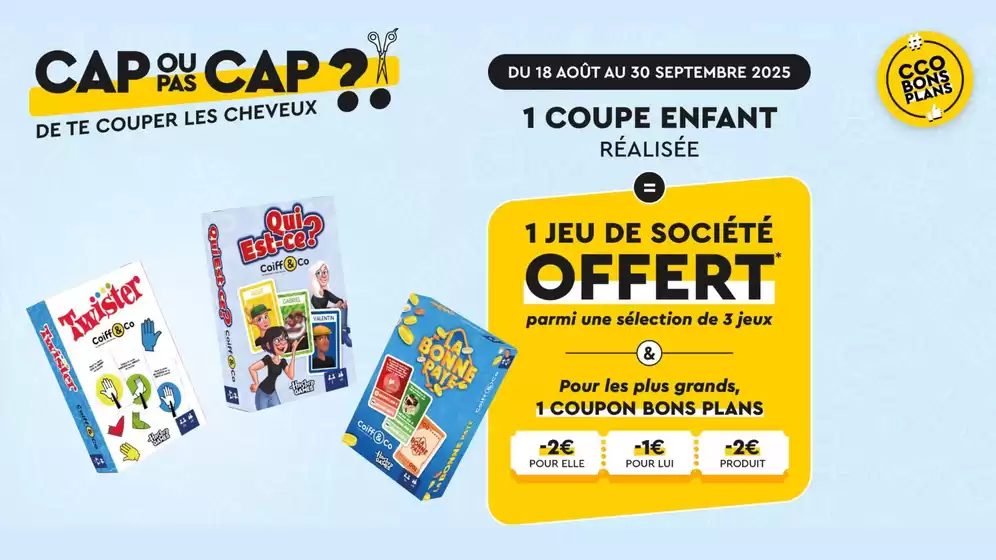 Découvrez les offres du moment de votre salon Coiff&Co et profitez-en vite !
