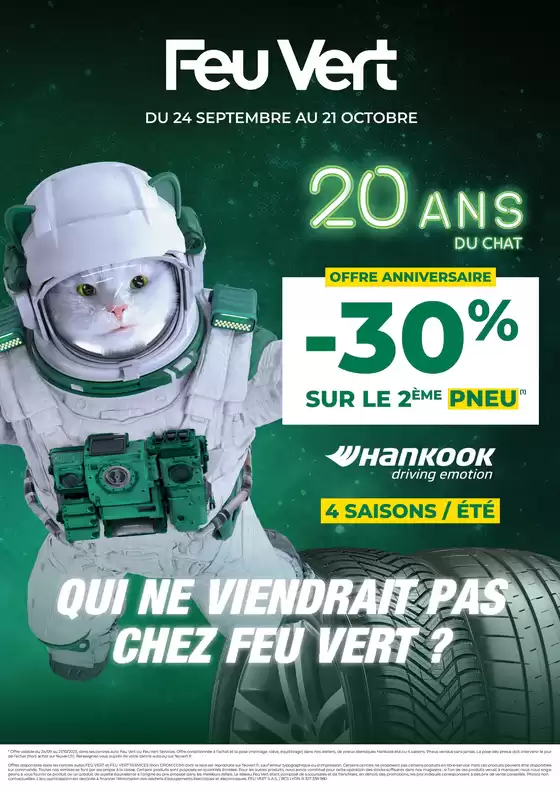 Catalogue Feu Vert | Offre Anniversaire | 2025-09-24T00:00:00.000Z - 2025-10-21T00:00:00.000Z