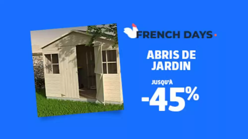 Sélection French Days - Abris de jardin