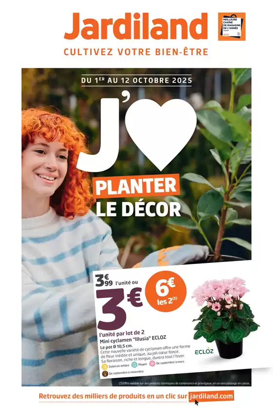 Catalogue Jardiland à Mérignac (Gironde) | J'AIME PLANTER LE DÉCOR | 2025-09-29T00:00:00.000Z - 2025-10-12T00:00:00.000Z