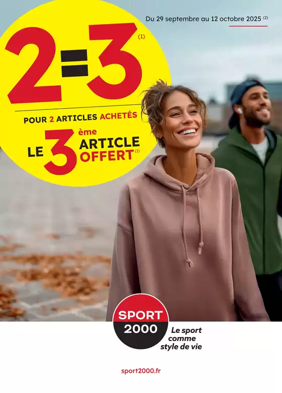 2=3 POUR 2 ARTICLES ACHETÉS