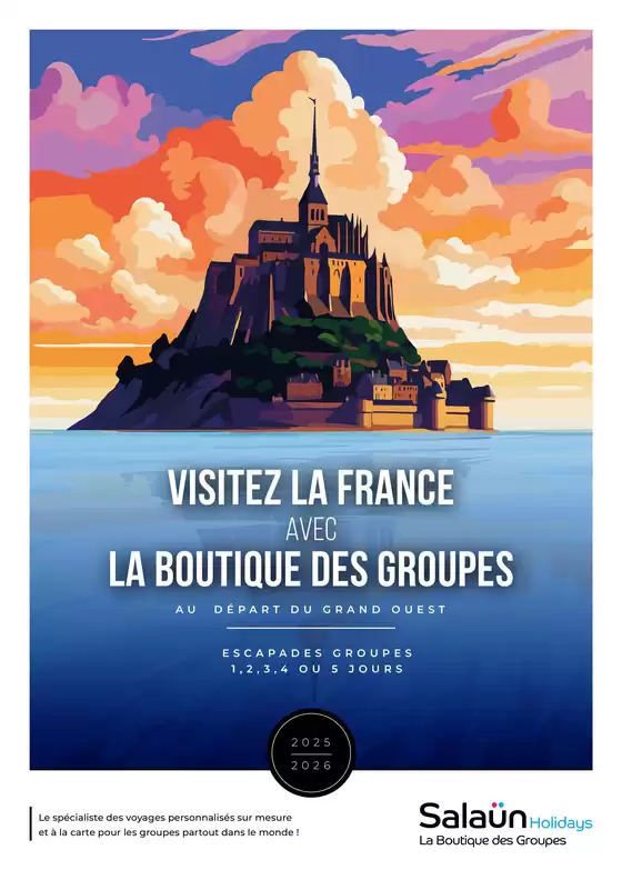 La France avec la Boutique des Groupes 