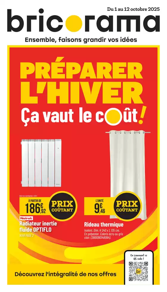 Catalogue Bricorama à Arbois | Préparer l’hiver, ça vaut le coût ! | 2025-10-01T00:00:00.000Z - 2025-10-12T00:00:00.000Z