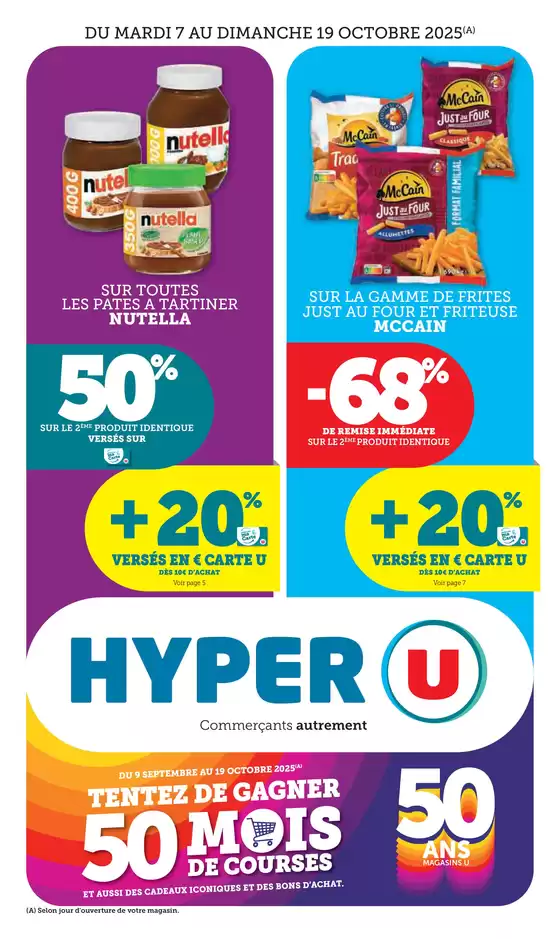 Catalogue Hyper U à Cérilly (Allier) | Quinzaine Commerçante | 2025-10-07T00:00:00.000Z - 2025-10-19T00:00:00.000Z