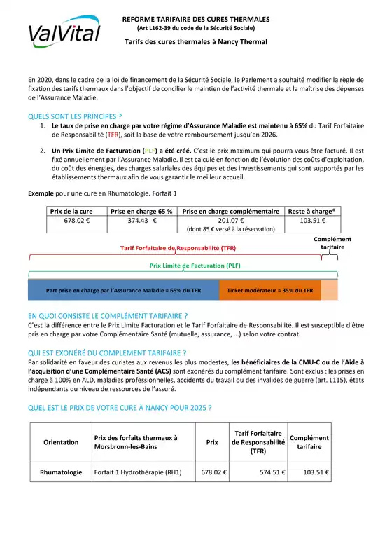 Réforme tarifaire Nancy