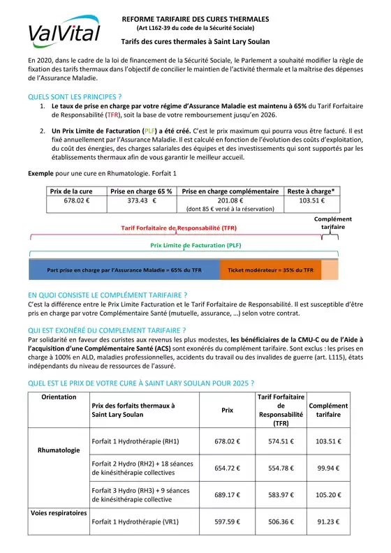 Réforme tarifaire Saint-Lary-Soulan