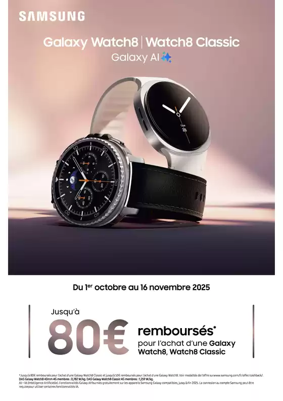 Catalogue Pulsat à Beaumont-de-Lomagne | Samsung : Jusqu'à 80€ remboursés | 2025-10-01T00:00:00.000Z - 2025-11-16T00:00:00.000Z