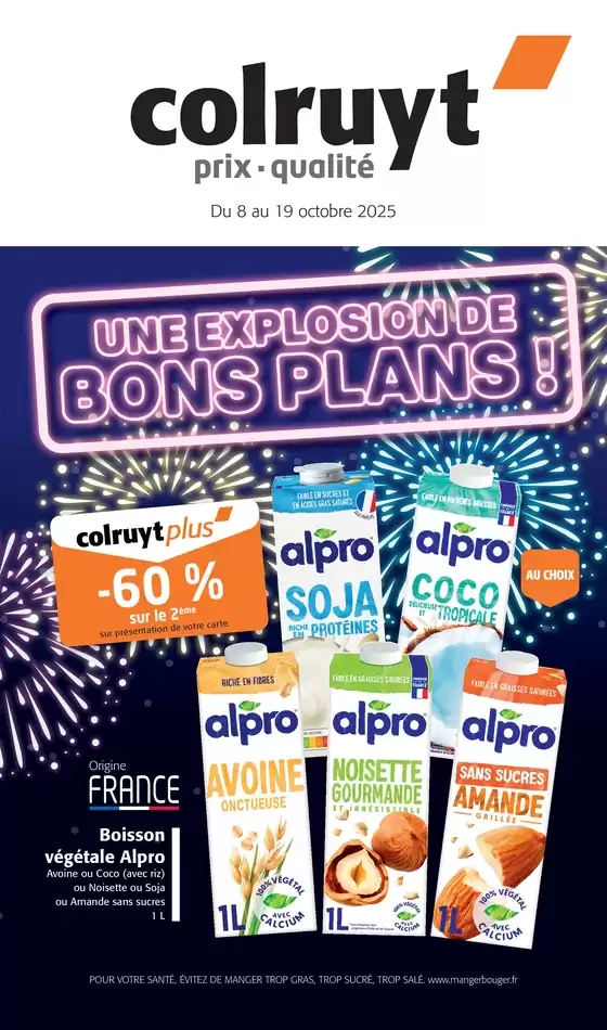 Catalogue Colruyt à Poullan-sur-Mer | Une explosion de bons plans ! | 2025-10-08T00:00:00.000Z - 2025-10-19T00:00:00.000Z