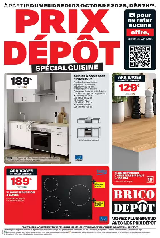 Catalogue Brico Dépôt à Vertou | Spécial cuisine | 2025-10-03T00:00:00.000Z - 2025-10-16T00:00:00.000Z