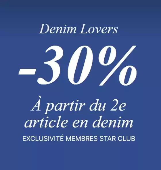 Denim Lovers | -30% À PARTIR DU 2e ARTICLE EN DENIM