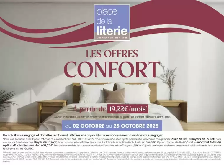 Les offres confort