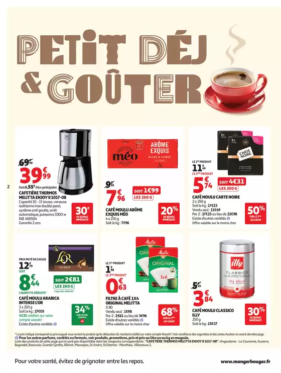 Des petits prix pour les grands moments de la journée