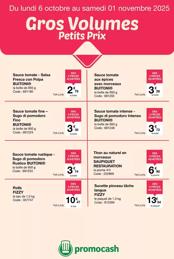 Cros volumes Petits Prix