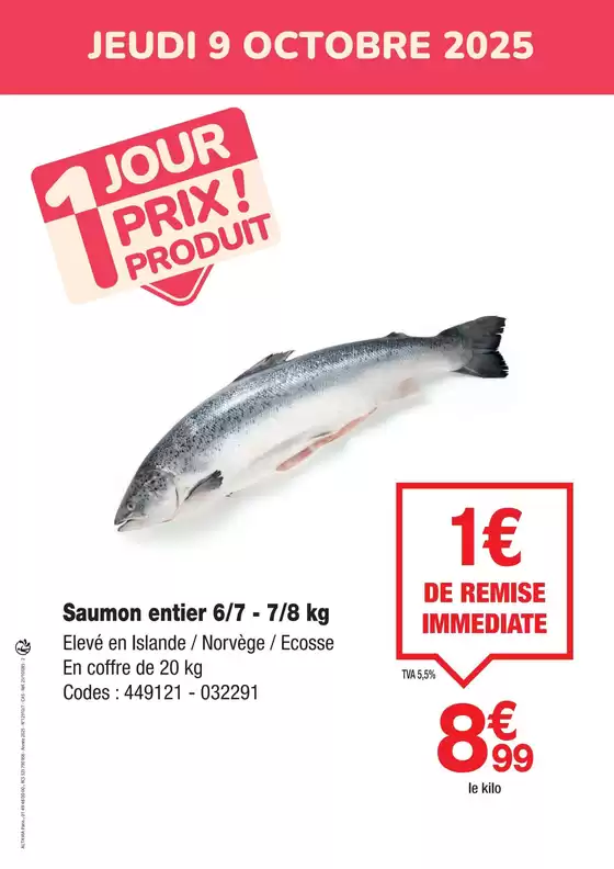 Catalogue Promocash à Belfort | 1 jour prix produit | 2025-10-07T00:00:00.000Z - 2025-10-09T00:00:00.000Z