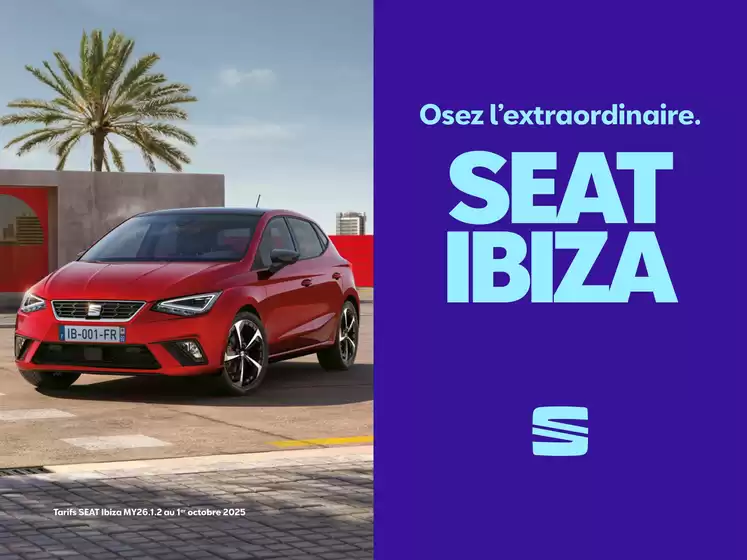 Catalogue SEAT à Jaux | SEAT Ibiza | 2025-10-07T00:00:00.000Z - 2026-10-07T00:00:00.000Z