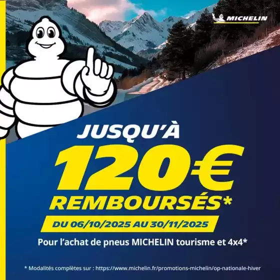 Catalogue Bestdrive | JUSQU'A 120€ REMBOURSES SUR VOS PNEUS MICHELIN | 2025-10-07T00:00:00.000Z - 2025-11-30T00:00:00.000Z