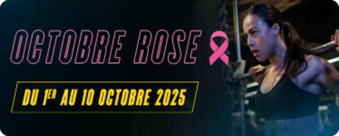 Catalogue Fitness Park à Gétigné | Octobre Rose | 2025-10-07T00:00:00.000Z - 2025-10-31T00:00:00.000Z