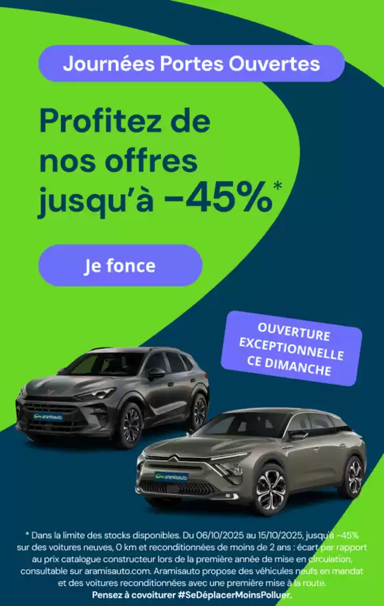 Catalogue Aramis Auto | Profitez de nos offres jusqu'à -45% | 2025-10-07T00:00:00.000Z - 2025-10-15T00:00:00.000Z