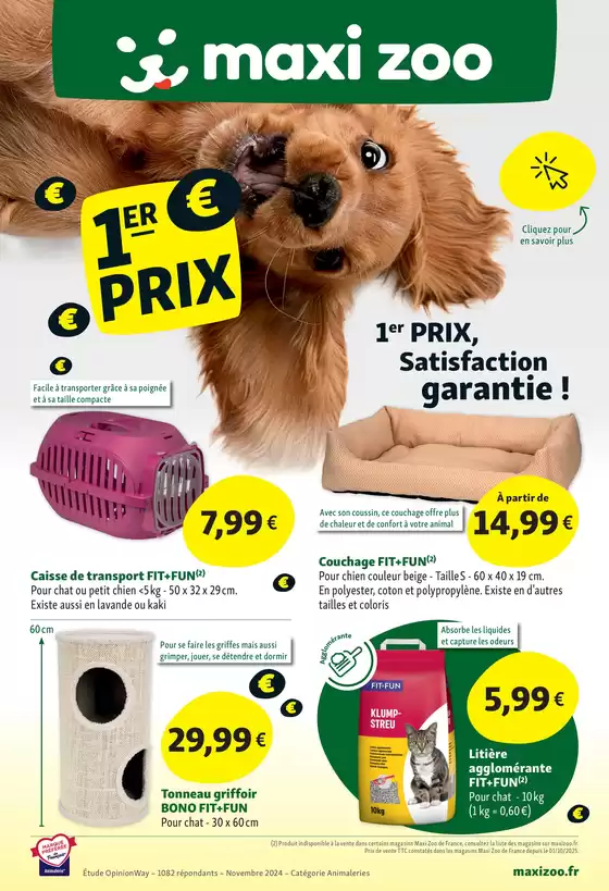 Catalogue Maxi Zoo | Maxi Zoo, 1er prix | 2025-10-09T00:00:00.000Z - 2025-10-26T00:00:00.000Z
