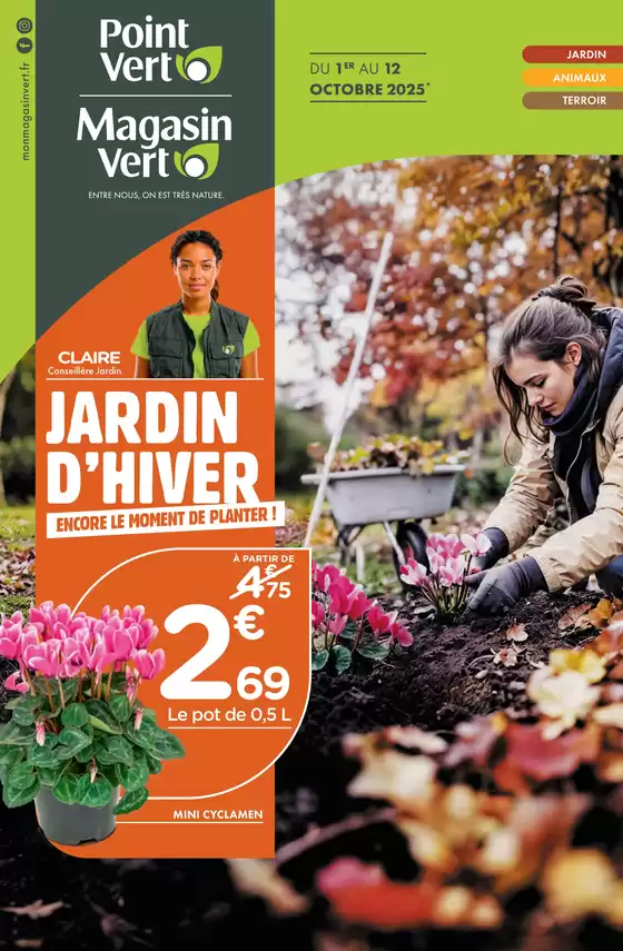 Catalogue Magasin Vert à Lodève | JARDIN D'HIVER ENCORE LE MOMENT DE PLANTE ! | 2025-10-07T00:00:00.000Z - 2025-10-12T00:00:00.000Z