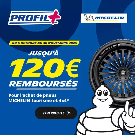 Catalogue Profil Plus à Herblay | Jusqu’à 120€ remboursés sur vos pneus Michelin ! | 2025-10-07T00:00:00.000Z - 2025-11-30T00:00:00.000Z