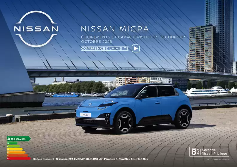 Catalogue Nissan à Voves | Fiche technique micra | 2025-10-08T00:00:00.000Z - 2026-10-08T00:00:00.000Z