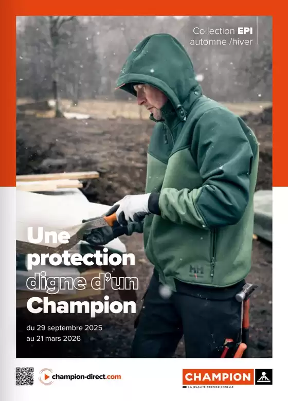 Catalogue Champion Direct à Guebwiller | Collection EPI Automne/Hiver 2025/2026 | 2025-10-08T00:00:00.000Z - 2026-03-21T00:00:00.000Z