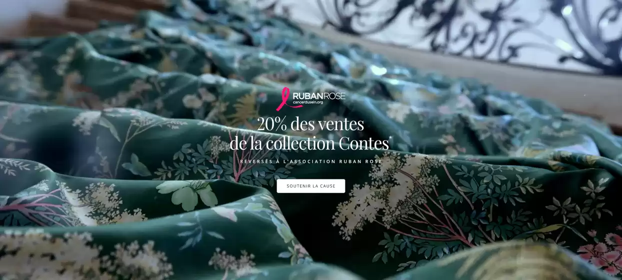 Catalogue Yves Delorme à Beaupréau | Parce que la douceur peut aussi être un soutien, Yves Delorme poursuit son engagement aux côtés de Ruban Rose | 2025-10-08T00:00:00.000Z - 2025-10-31T00:00:00.000Z
