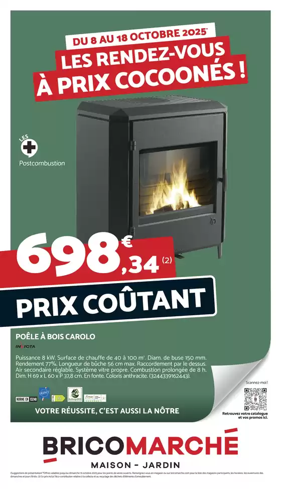 Catalogue Bricomarché à Le Coteau | Les rendez-vous à prix cocoonés ! | 2025-10-08T00:00:00.000Z - 2025-10-18T00:00:00.000Z