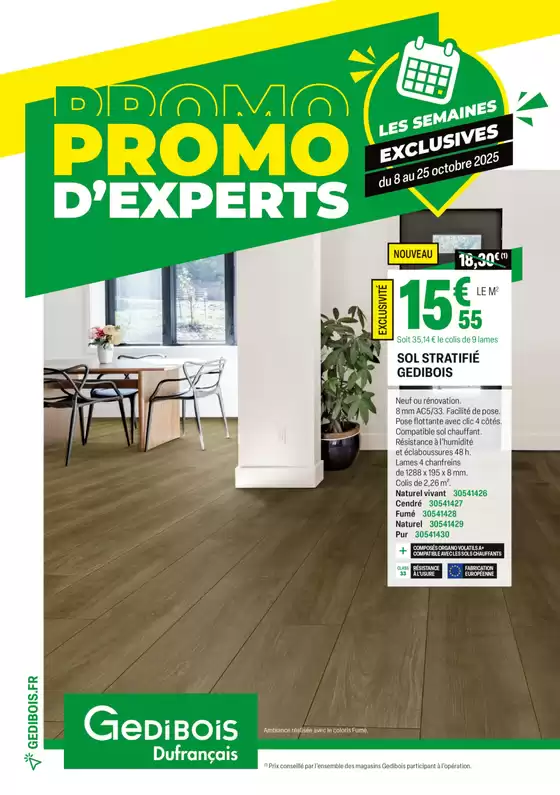 Catalogue Gédibois à Roanne | Promos d'experts | 2025-10-08T00:00:00.000Z - 2025-10-25T00:00:00.000Z