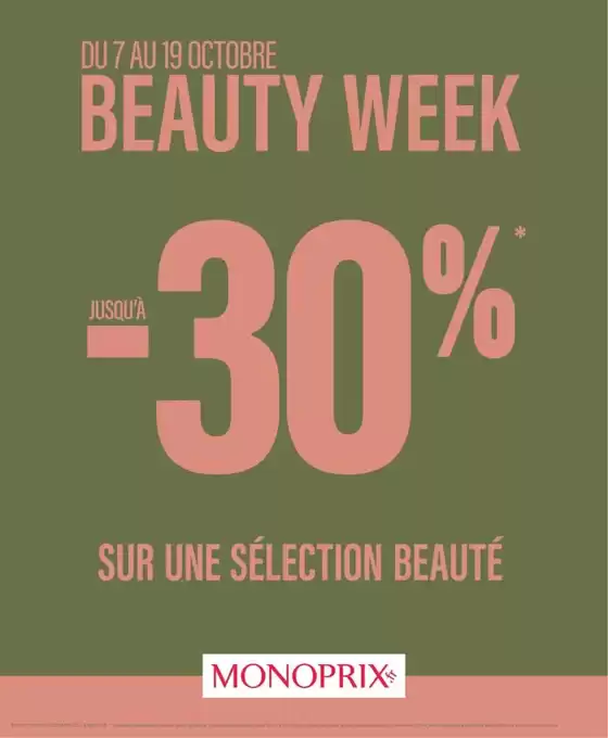 Catalogue Monop' à Balaruc-les-Bains | BEAUTY WEEK | 2025-10-09T00:00:00.000Z - 2025-10-19T00:00:00.000Z