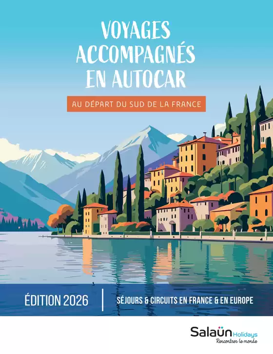 Catalogue Salaün Holidays à Sautron | Autocar Sud 2026 | 2025-10-09T00:00:00.000Z - 2026-12-31T00:00:00.000Z