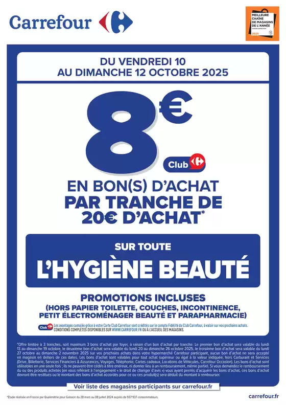Catalogue Carrefour Drive à Saint-Loubès | OPÉRATION BON(S) D’ACHAT HYGIÈNE BEAUTÉ | 2025-10-10T00:00:00.000Z - 2025-10-12T00:00:00.000Z
