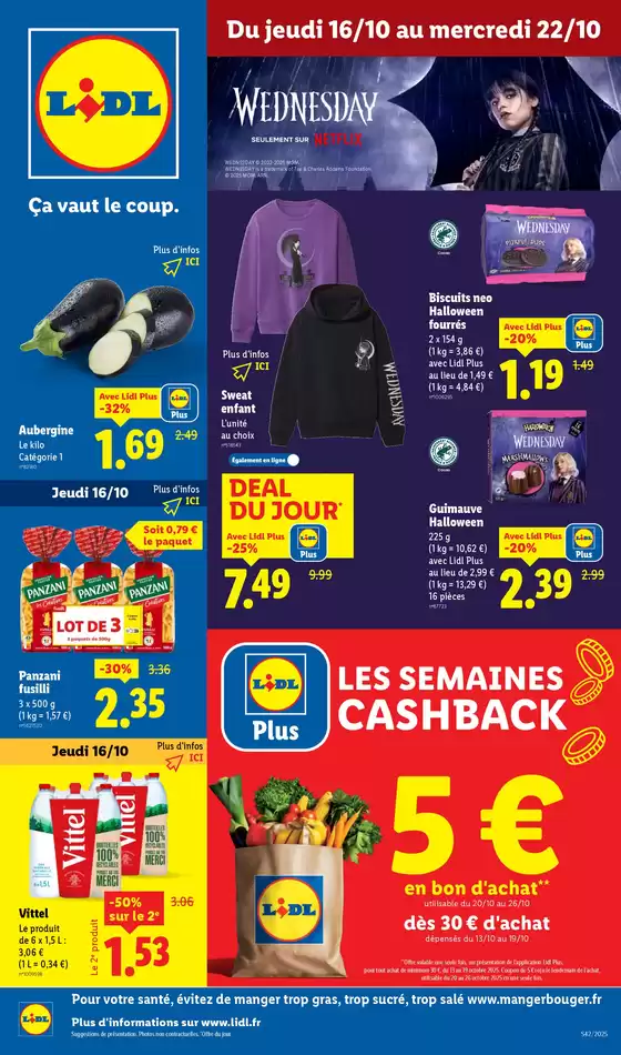 Catalogue Lidl à Arbois | Préparez votre Halloween avec Lidl ! Découvez toutes nos offres maintenant | 2025-10-16T00:00:00.000Z - 2025-10-22T00:00:00.000Z
