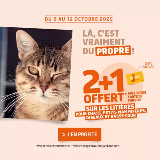 Catalogue Jardiland à Beaulieu-sur-Loire | Opération litière | 2025-10-10T00:00:00.000Z - 2025-10-13T00:00:00.000Z