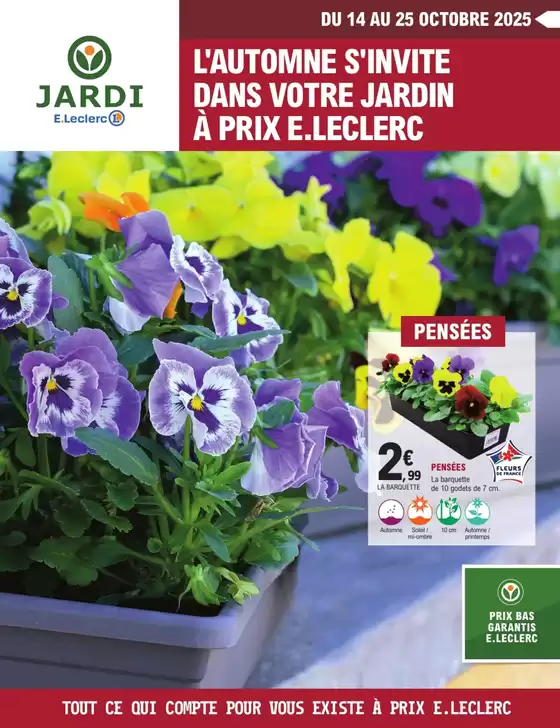 Catalogue E.Leclerc Jardi à Bruay-la-Buissière | TRAFIC JARDI AUTOMNE | 2025-10-13T00:00:00.000Z - 2025-10-25T00:00:00.000Z