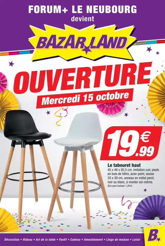 Catalogue Bazarland à Locminé | Ouverture | 2025-10-13T00:00:00.000Z - 2025-10-15T00:00:00.000Z
