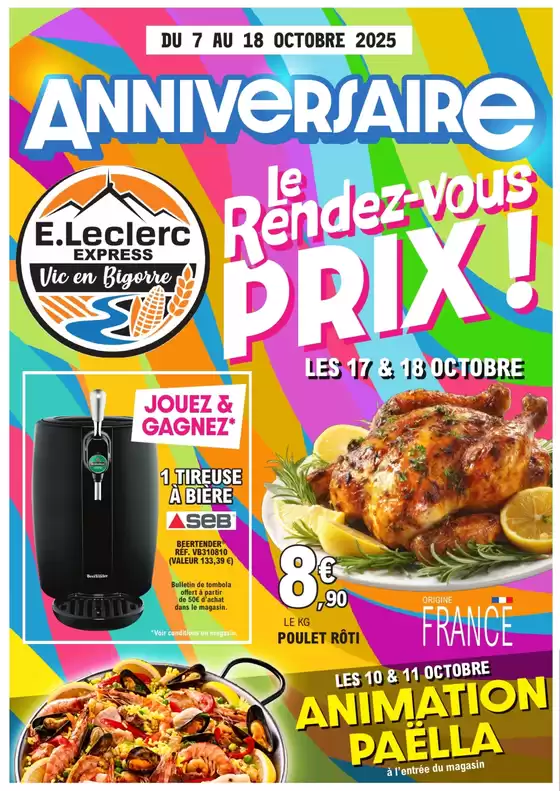 Catalogue E.Leclerc Express | anniversaire vic | 2025-10-13T00:00:00.000Z - 2025-10-18T00:00:00.000Z